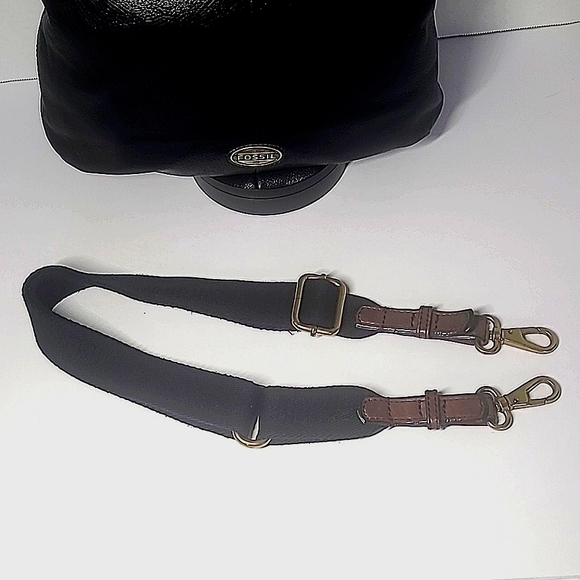 Fossil leather cossbody/shoulder bag. * 2 straps - Picture 13 of 13